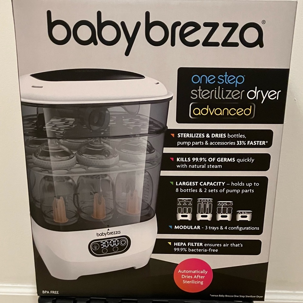 - Baby brezza bottle sterilizer and dryer advanced-NEW UNOPENED BOX